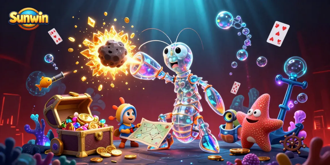 Sunwin offers thrilling gaming adventures with galactic characters in vibrant underwater scenes.